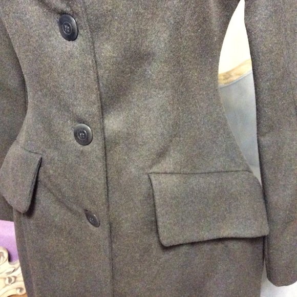 RARE! Rose A Pois NWOT gray structured wool coat, size 42 - Picture 7 of 10